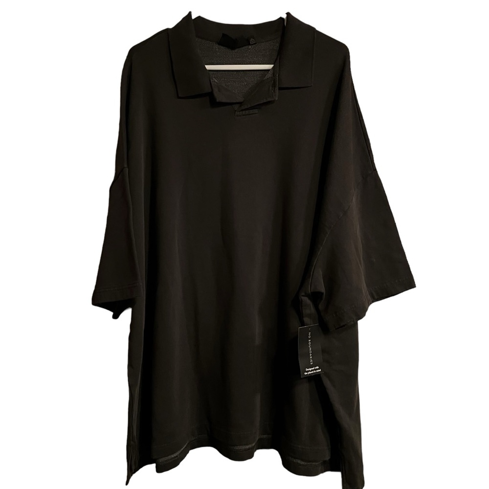 No Boundaries Oversize Fit Charcoal Polo Mens Size 2X(50/52)